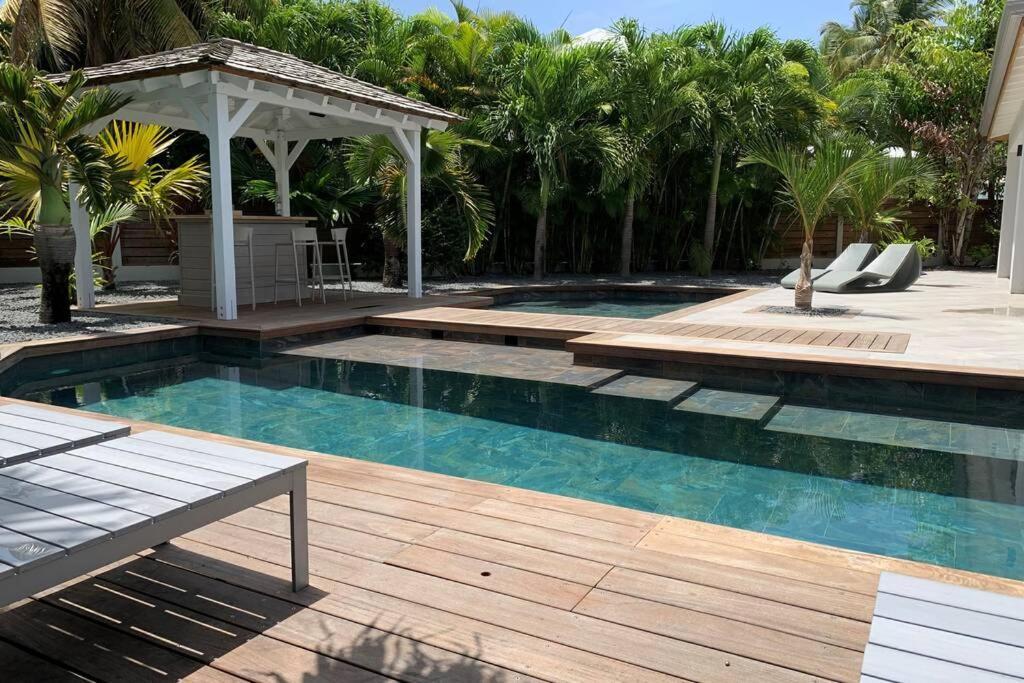 Villa Manzana : Neuve 4Ch 4Sdb 2 Piscines - Luxe Saint-Francois  Exterior foto
