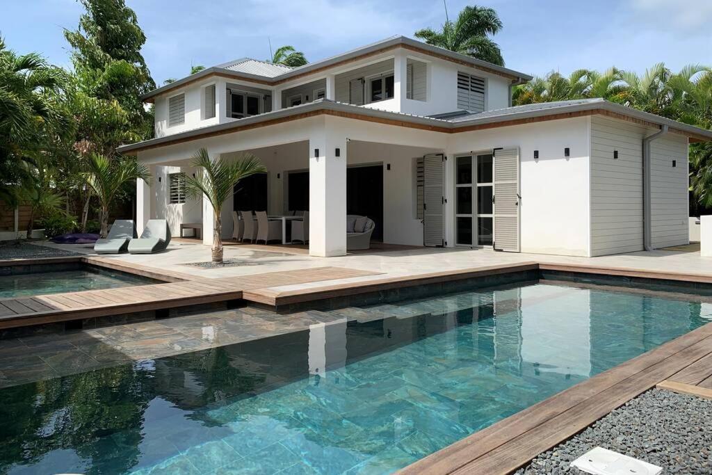 Villa Manzana : Neuve 4Ch 4Sdb 2 Piscines - Luxe Saint-Francois  Exterior foto