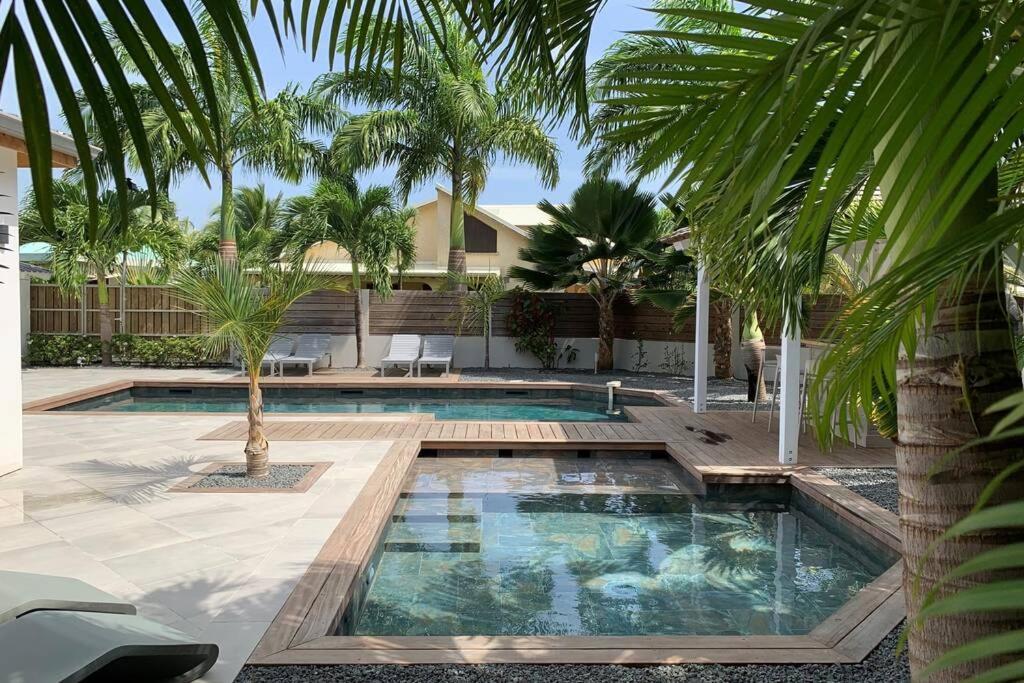 Villa Manzana : Neuve 4Ch 4Sdb 2 Piscines - Luxe Saint-Francois  Exterior foto