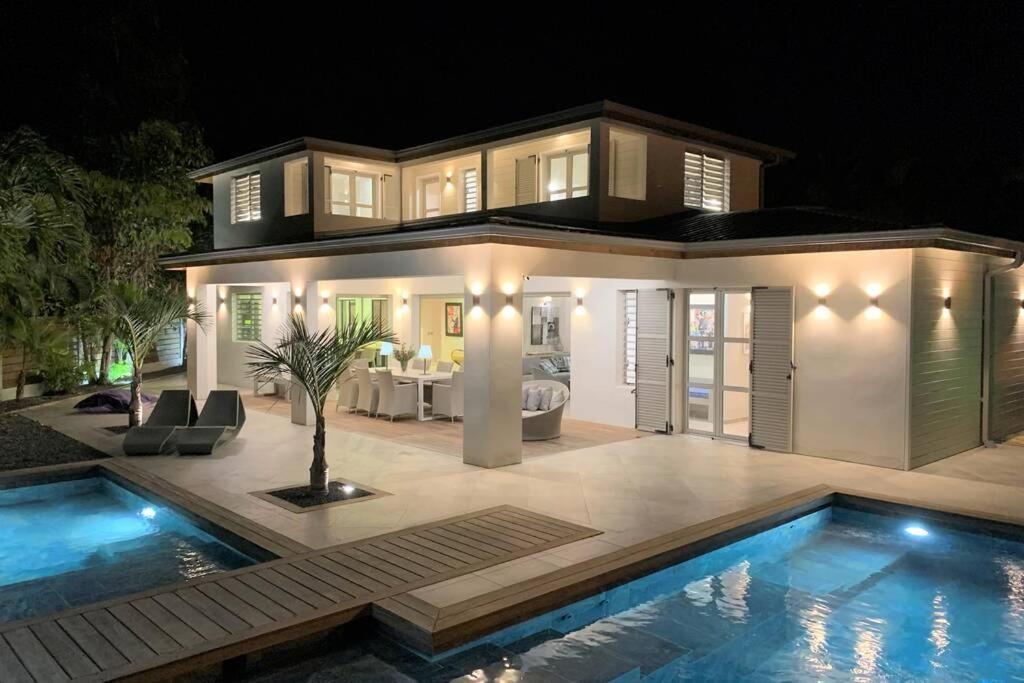 Villa Manzana : Neuve 4Ch 4Sdb 2 Piscines - Luxe Saint-Francois  Exterior foto