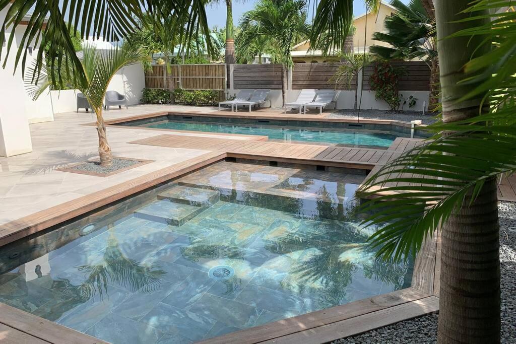 Villa Manzana : Neuve 4Ch 4Sdb 2 Piscines - Luxe Saint-Francois  Exterior foto